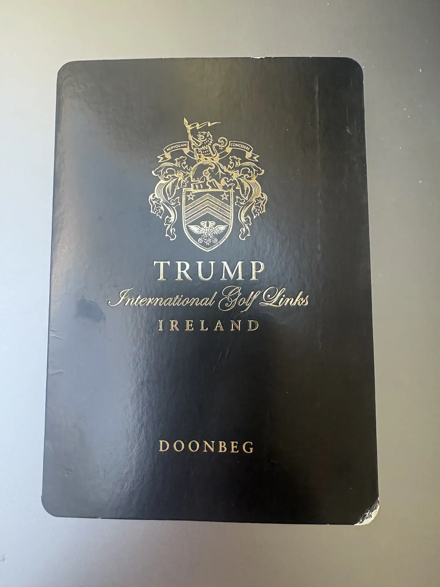 Trump Doonbeg scorecard cover